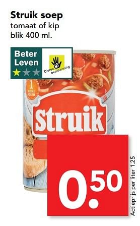 Aanbiedingen Struik soep tomaat of kip - Struik - Geldig van 19/03/2017 tot 25/03/2017 bij Deen Supermarkten