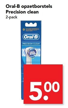 Aanbiedingen Oral-b opzetborstels precision clean - Oral-B - Geldig van 19/03/2017 tot 25/03/2017 bij Deen Supermarkten