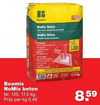 Aanbiedingen Beamix nomix beton - Beamix - Geldig van 27/03/2017 tot 02/04/2017 bij Praxis