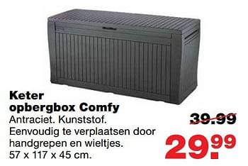 Aanbiedingen Keter opbergbox comfy - Keter - Geldig van 27/03/2017 tot 02/04/2017 bij Praxis