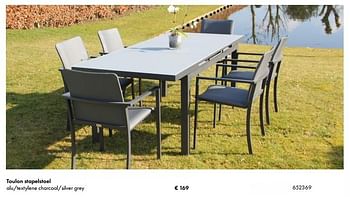 Aanbiedingen Toulon stapelstoel - Huismerk - Multi Bazar - Geldig van 19/03/2017 tot 31/08/2017 bij Multi Bazar