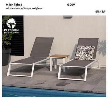 Aanbiedingen Milan ligbed - Huismerk - Multi Bazar - Geldig van 19/03/2017 tot 31/08/2017 bij Multi Bazar