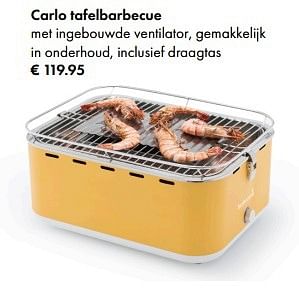 Aanbiedingen Carlo tafelbarbecue - Barbecook - Geldig van 19/03/2017 tot 31/08/2017 bij Multi Bazar