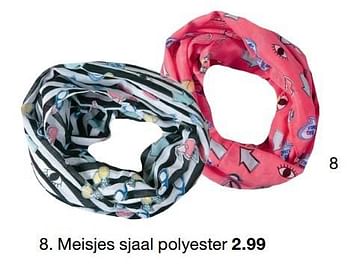 Aanbiedingen Meisjes sjaal - Huismerk - Zeeman  - Geldig van 25/03/2017 tot 07/04/2017 bij Zeeman
