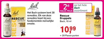 Aanbiedingen Rescue druppels - Bach - Geldig van 06/03/2017 tot 26/03/2017 bij Holland & Barrett