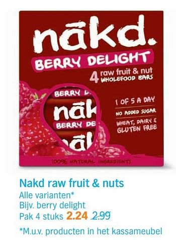 Aanbiedingen Berry delight - NÃ¡kd - Geldig van 20/03/2017 tot 26/03/2017 bij Albert Heijn