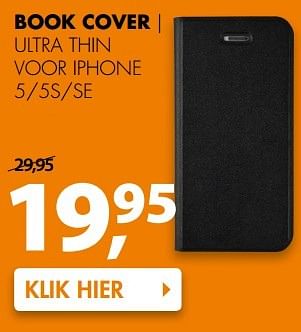 Aanbiedingen Book cover ultra thin voor iphone - Huismerk - Expert - Geldig van 20/03/2017 tot 26/03/2017 bij Expert