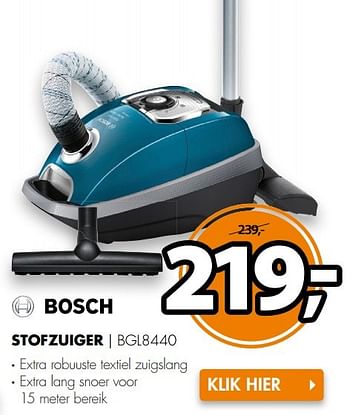 Aanbiedingen Bosch stofzuiger bgl8440 - Bosch - Geldig van 20/03/2017 tot 26/03/2017 bij Expert