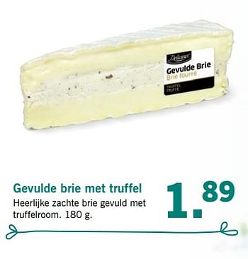 Aanbiedingen Gevulde brie met truffel - Huismerk - Lidl - Geldig van 20/03/2017 tot 26/03/2017 bij Lidl