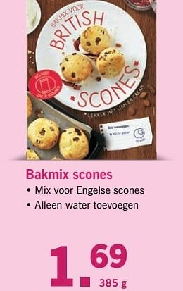 Aanbiedingen Bakmix scones - Huismerk - Lidl - Geldig van 20/03/2017 tot 26/03/2017 bij Lidl