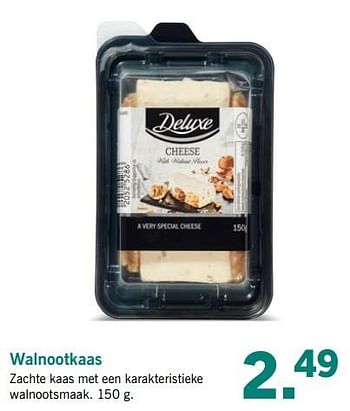 Aanbiedingen Walnootkaas - Deluxe - Geldig van 20/03/2017 tot 26/03/2017 bij Lidl