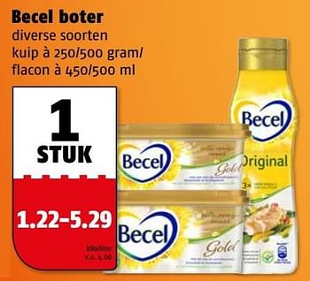 Aanbiedingen Becel boter - Becel - Geldig van 20/03/2017 tot 26/03/2017 bij Poiesz