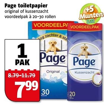 Aanbiedingen Page toiletpapier - Page - Geldig van 20/03/2017 tot 26/03/2017 bij Poiesz