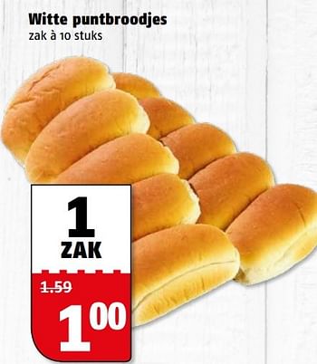 Aanbiedingen Witte puntbroodjes - Huismerk Poiesz - Geldig van 20/03/2017 tot 26/03/2017 bij Poiesz