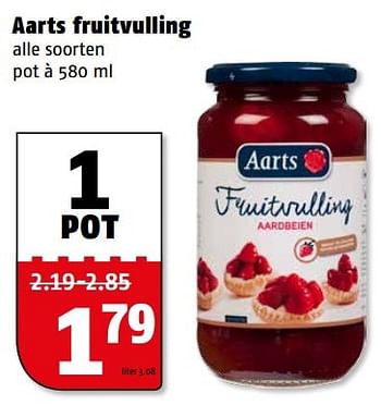 Aanbiedingen Aarts fruitvulling - Aarts - Geldig van 20/03/2017 tot 26/03/2017 bij Poiesz