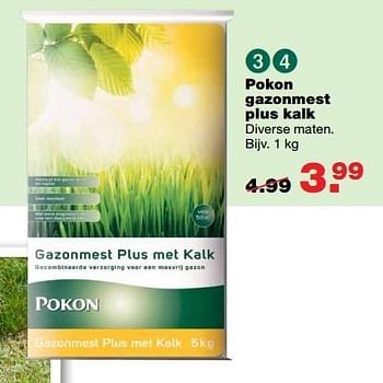 Aanbiedingen Pokon gazonmest plus kalk - Pokon - Geldig van 20/03/2017 tot 26/03/2017 bij Praxis