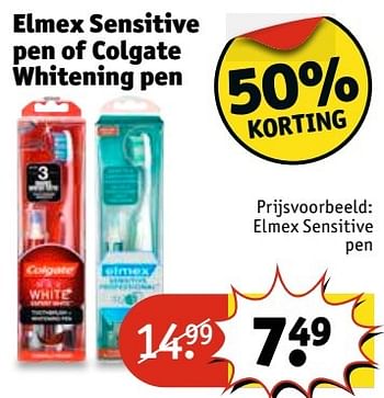 Aanbiedingen Elmex sensitive pen - Elmex - Geldig van 21/03/2017 tot 26/03/2017 bij Kruidvat