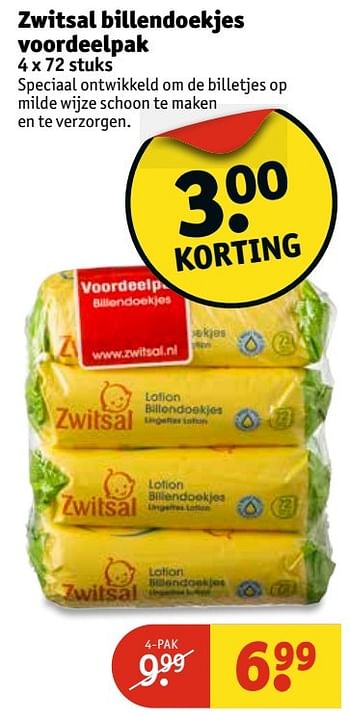 Aanbiedingen Zwitsal billendoekjes voordeelpak - Zwitsal - Geldig van 21/03/2017 tot 26/03/2017 bij Kruidvat