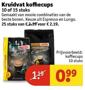 Aanbiedingen Kruidvat koffiecups - Huismerk - Kruidvat - Geldig van 21/03/2017 tot 26/03/2017 bij Kruidvat