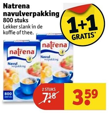 Aanbiedingen Natrena navulverpakking - Natrena - Geldig van 21/03/2017 tot 26/03/2017 bij Kruidvat