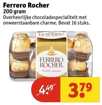 Aanbiedingen Ferrero rocher - Ferrero - Geldig van 21/03/2017 tot 26/03/2017 bij Kruidvat
