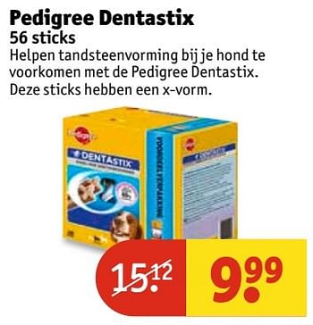 Aanbiedingen Pedigree dentastix - Pedigree - Geldig van 21/03/2017 tot 26/03/2017 bij Kruidvat