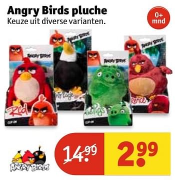 Aanbiedingen Angry birds pluche - Angry Birds - Geldig van 21/03/2017 tot 26/03/2017 bij Kruidvat