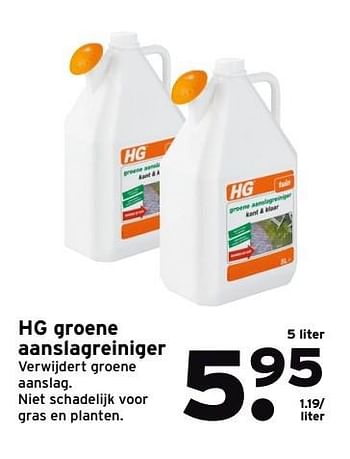 Aanbiedingen Hg groene aanslagreiniger - HG - Geldig van 20/03/2017 tot 26/03/2017 bij Gamma