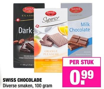 Aanbiedingen Swiss chocolade - Swiss - Geldig van 21/03/2017 tot 26/03/2017 bij Big Bazar