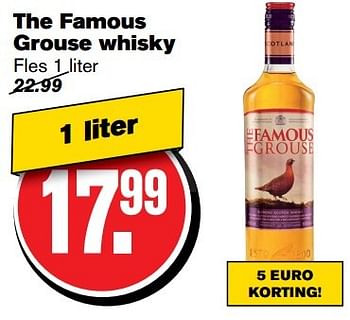 Aanbiedingen The famous grouse whisky - The Famous Grouse - Geldig van 22/03/2017 tot 28/03/2017 bij Hoogvliet