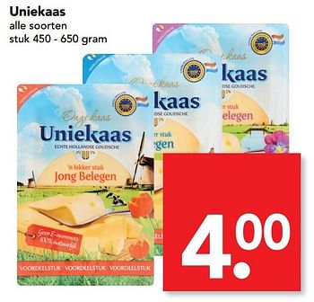 Aanbiedingen Uniekaas - Uniekaas - Geldig van 26/03/2017 tot 01/04/2017 bij Deen Supermarkten