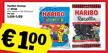 Aanbiedingen Haribo snoep of drop - Haribo - Geldig van 26/03/2017 tot 01/04/2017 bij Plus