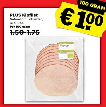 Aanbiedingen Plus kipfilet - Huismerk - Plus - Geldig van 26/03/2017 tot 01/04/2017 bij Plus
