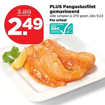 Aanbiedingen Plus pangasiusfilet gemarineerd - Huismerk - Plus - Geldig van 26/03/2017 tot 01/04/2017 bij Plus