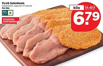 Aanbiedingen Plus schnitzels - Huismerk - Plus - Geldig van 26/03/2017 tot 01/04/2017 bij Plus