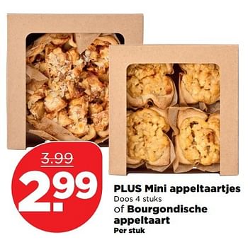 Aanbiedingen Plus mini appeltaartjes - Huismerk - Plus - Geldig van 26/03/2017 tot 01/04/2017 bij Plus