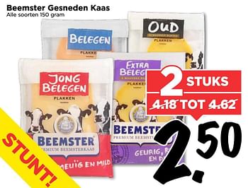 Aanbiedingen Beemster gesneden kaas - Beemster - Geldig van 26/03/2017 tot 01/04/2017 bij Vomar