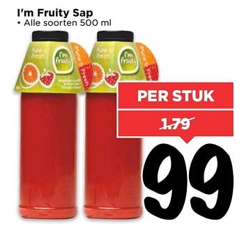 Aanbiedingen I`m fruity sap - I'm fruity - Geldig van 26/03/2017 tot 01/04/2017 bij Vomar