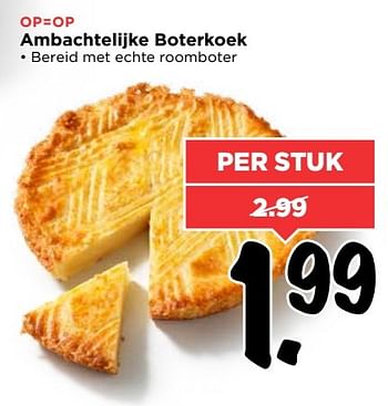 Aanbiedingen Ambachtelijke boterkoek - Huismerk Vomar - Geldig van 26/03/2017 tot 01/04/2017 bij Vomar