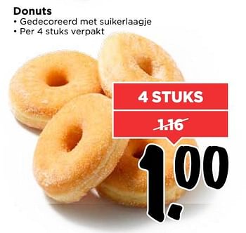 Aanbiedingen Donuts - Huismerk Vomar - Geldig van 26/03/2017 tot 01/04/2017 bij Vomar