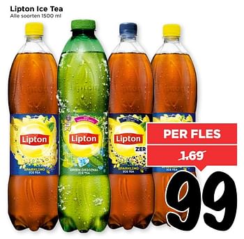 Aanbiedingen Lipton ice tea - Lipton - Geldig van 26/03/2017 tot 01/04/2017 bij Vomar