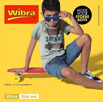 Aanbiedingen T-shirt - Huismerk - Wibra - Geldig van 20/03/2017 tot 01/04/2017 bij Wibra