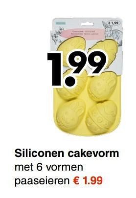 Aanbiedingen Siliconen cakevorm - Huismerk - Wibra - Geldig van 20/03/2017 tot 01/04/2017 bij Wibra