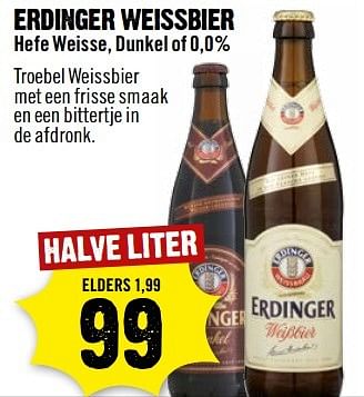 Aanbiedingen Erdinger weissbier - Erdinger - Geldig van 26/03/2017 tot 01/04/2017 bij Dirk III