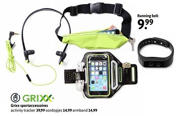 Aanbiedingen Grixx sportaccessoires running belt - Grixx - Geldig van 06/03/2017 tot 02/04/2017 bij Xenos