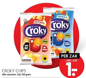Aanbiedingen Croky chips - Croky - Geldig van 26/03/2017 tot 01/04/2017 bij Deka Markt