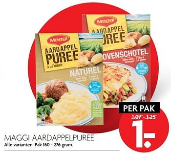 Aanbiedingen Maggi aardappelpuree - MAGGI - Geldig van 26/03/2017 tot 01/04/2017 bij Deka Markt