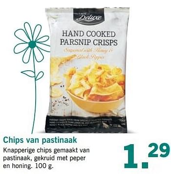 Aanbiedingen Chips van pastinaak - Deluxe - Geldig van 27/03/2017 tot 01/04/2017 bij Lidl