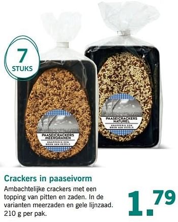 Aanbiedingen Crackers in paaseivorm - Huismerk - Lidl - Geldig van 27/03/2017 tot 01/04/2017 bij Lidl