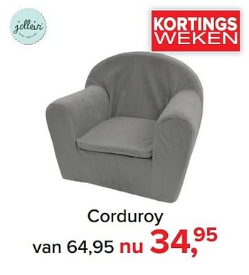 Aanbiedingen Corduroy - Jollein - Geldig van 06/03/2017 tot 02/04/2017 bij Baby-Dump